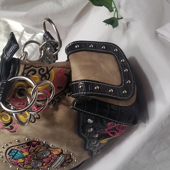 NWT SUGAR SKULL CONSEALED WEAPONS BAG - Picture 5 of 8